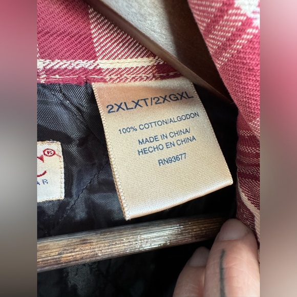 Vintage Big Mac Flannel Quilt Lined Pearl Snap Shacket Shirt Jacket Mens 2XLT - Picture 3 of 14